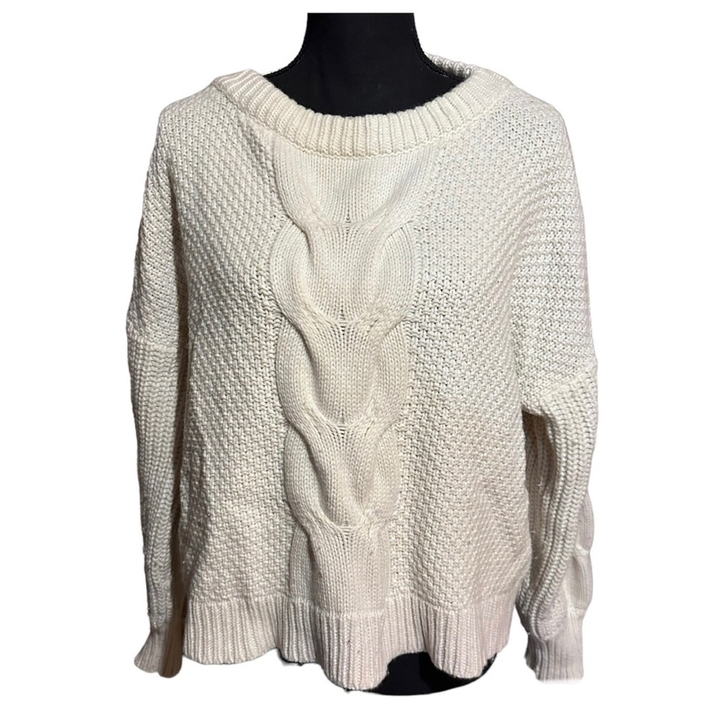 J. Crew Wool Blend Cable Knit Sweater Women's S Small
